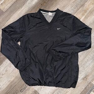 Nike Black V-Neck Windbreaker